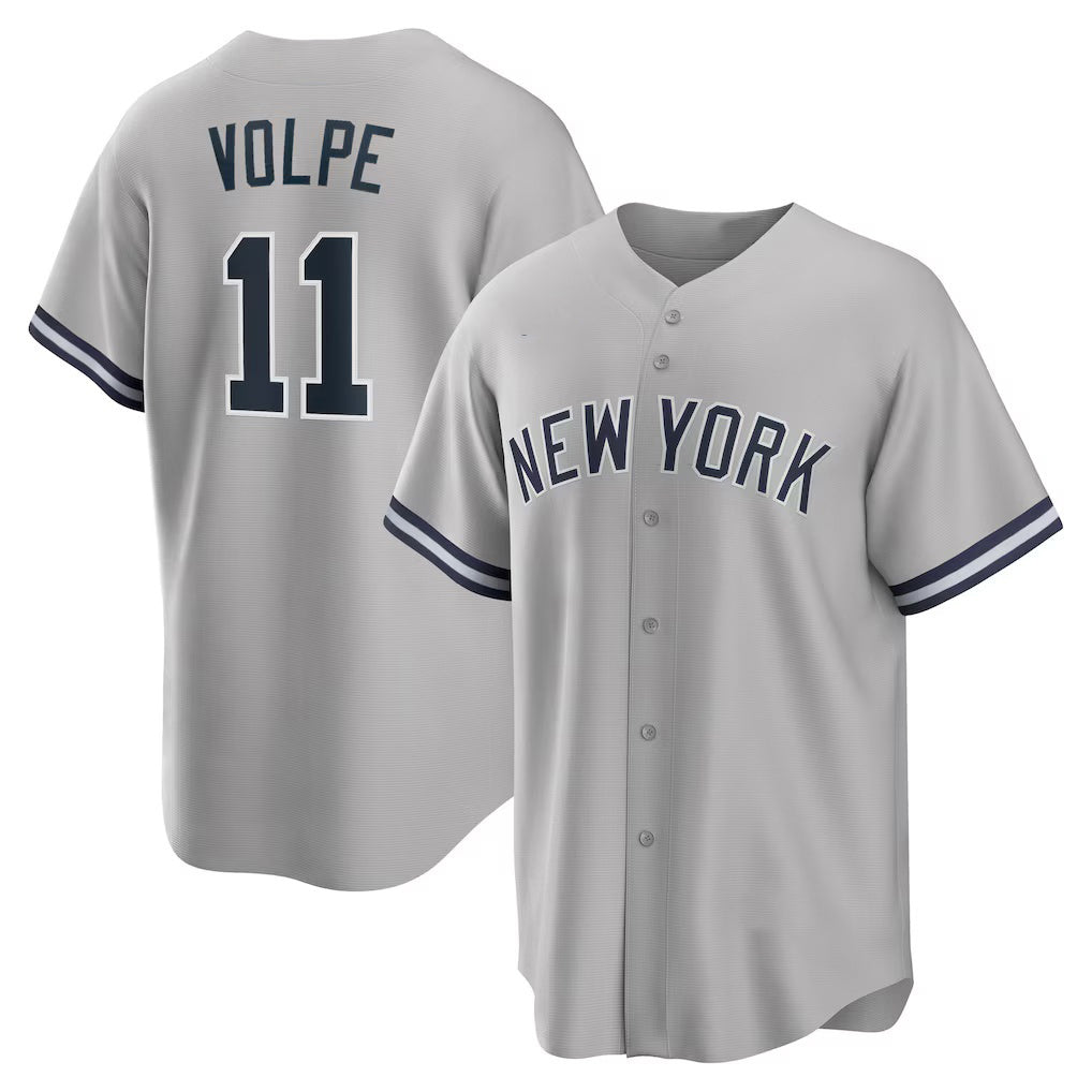 New York Yankees #11 Anthony Volpe Gray MWATKINS Road Replica Jersey