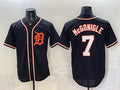 Detroit Tigers #7 Kevin McGonigle 2026 Fashion Replica Black MWATKINS Out Stitched Jersey