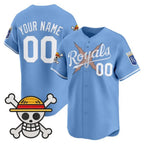 Custom Kansas City Royals x One Piece Blue MWATKINS Vapor Premier Limited Jersey - Stitched