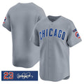 Chicago Cubs Blank Gray MWATKINS 'Ryne Sandberg Tribute' Vapor Limited V3 Stitched Jersey