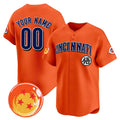 Custom Cincinnati Reds x Dragon Ball Orange MWATKINS Vapor Premier Limited Jersey - All Stitched
