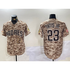 San Diego Padres #23 Fernando Tatis Jr Camo MWATKINS Stitched Cool Base Jerseys