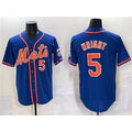 New York Mets #5 David Wright Blue MWATKINS Cool Base Stitched Jersey
