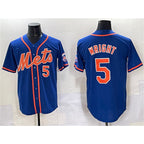 New York Mets #5 David Wright Blue MWATKINS Cool Base Stitched Jersey