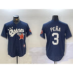 Houston Astros #3 Jeremy Pena Black MWATKINS Cactus Jack Vapor Premier Stitched Jersey