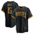 Pittsburgh Pirates #15 Oneil Cruz Black MWATKINS 2026 City Connect Stadium Jersey