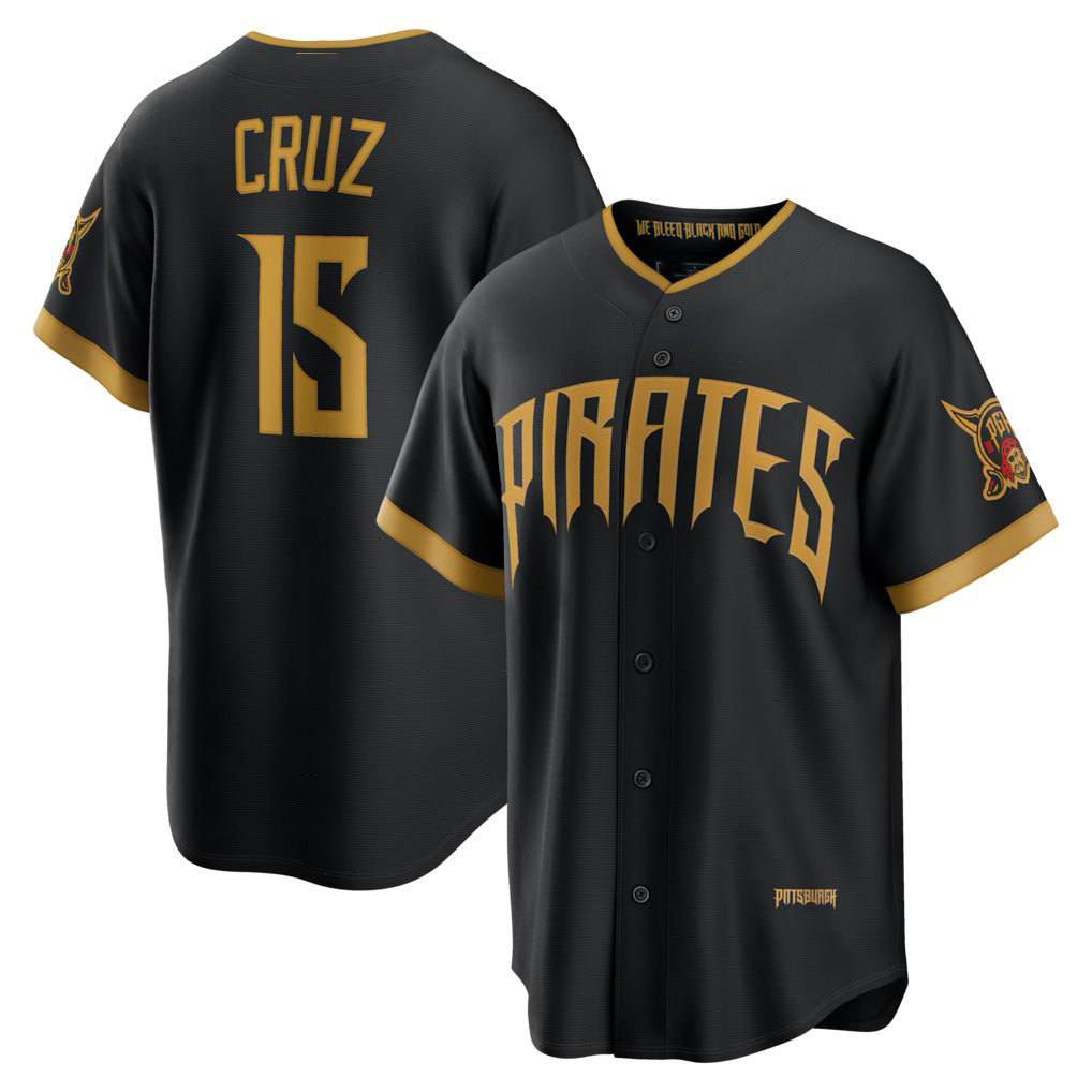 Pittsburgh Pirates #15 Oneil Cruz Black MWATKINS 2026 City Connect Stadium Jersey
