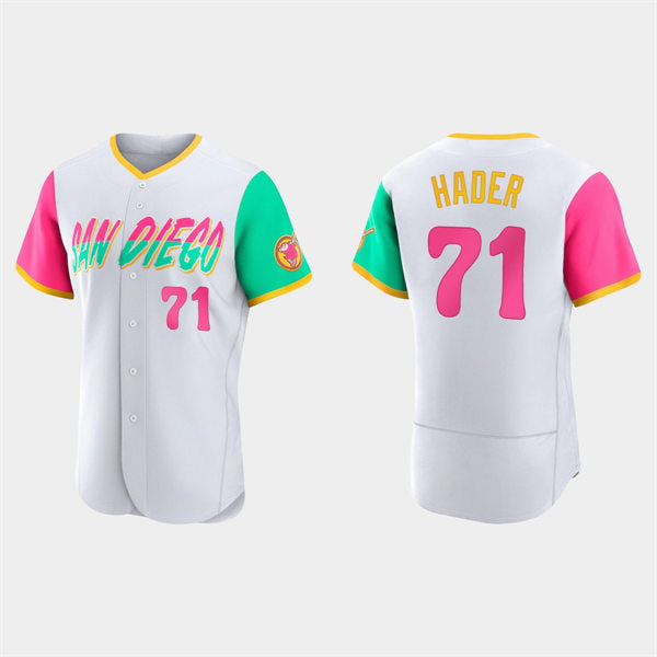 San Diego Padres #71 Josh Hader White MWATKINS 2022 City Connect Jersey