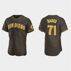 San Diego Padres #71 Josh Hader Brown MWATKINS Road Player FlexBase Jersey