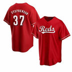 Cincinnati Reds #37 Tyler Stephenson Red MWATKINS Cool Base Jersey