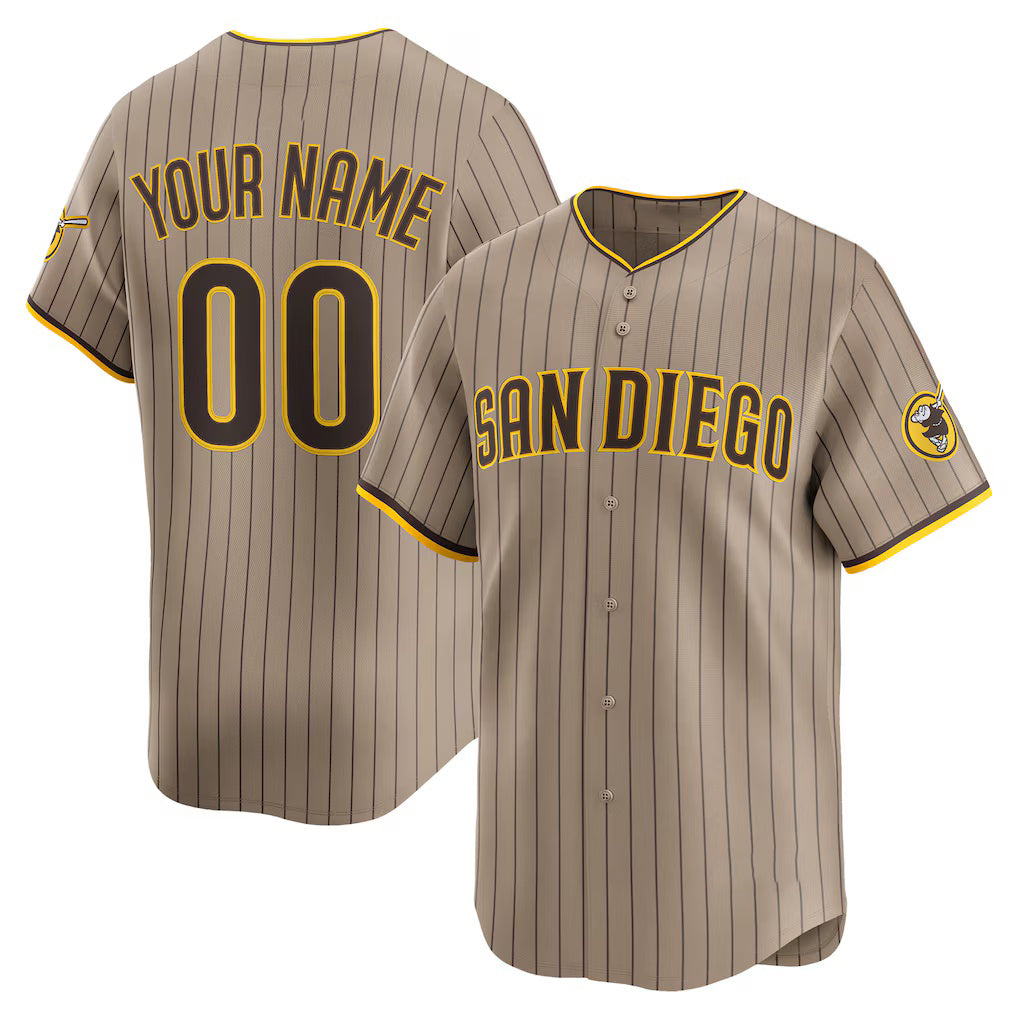 Custom San Diego Padres Sand MWATKINS Alternate Limited Jersey