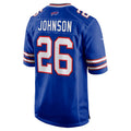 B.Bills #26 Ty Johnson Royal MWATKINS Team Game Jersey