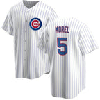 Chicago Cubs #5 Christopher Morel Chicago White MWATKINS Cool Base Stitched Jersey