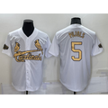 St. Louis Cardinals #5 Albert Pujols White MWATKINS 2022 All Star Stitched Cool Base Jersey