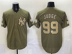 New York Yankees #99 Aaron Judge Olive MWATKINS 2026 Armed Forces Day Stitched Jersey