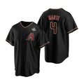 Arizona Diamondbacks #4 Ketel Marte Black MWATKINS 2023 World Series Cool Base Stitched Jersey