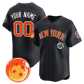 Custom New York Yankees x Dragon Ball Navy MWATKINS Vapor Premier Limited Jersey - All Stitched
