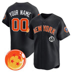 Custom New York Yankees x Dragon Ball Navy MWATKINS Vapor Premier Limited Jersey - All Stitched