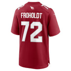 A.Cardinals #72 Hjalte Froholdt Cardinal MWATKINS Team Game Jersey