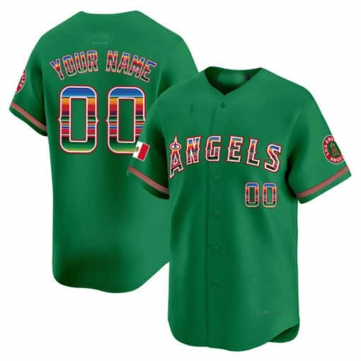 Custom Los Angeles Angels Mexico Vapor Premier Limited Jersey ¨C Green MWATKINS