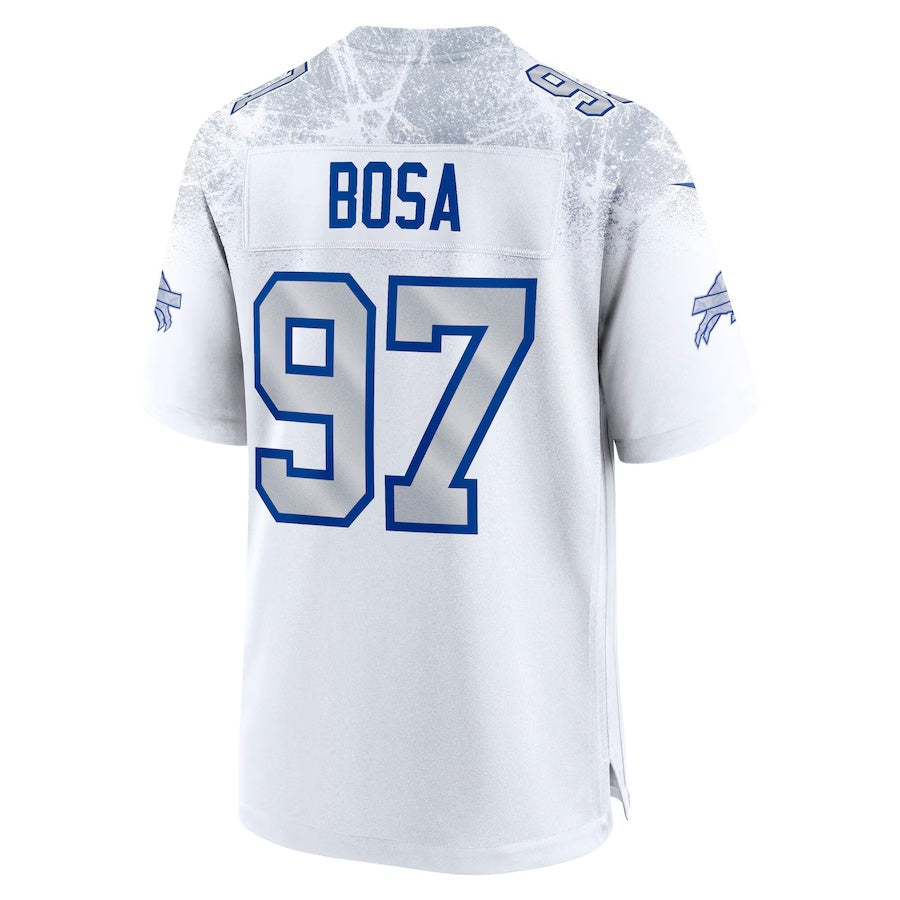 B.Bills #97 Joey Bosa 2025 Rivalries Collection Game Jersey - White MWATKINS