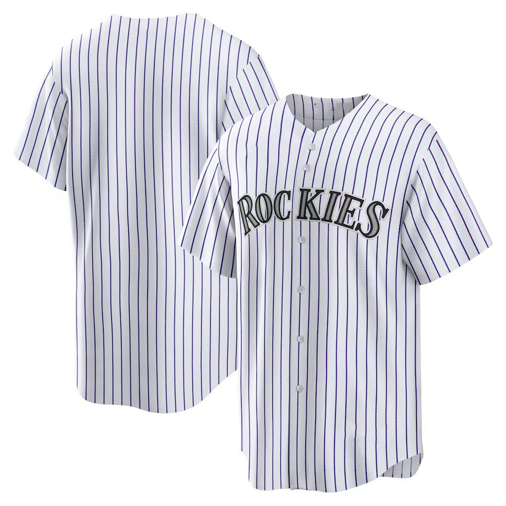 Colorado Rockies White MWATKINS Home Replica Team Jersey