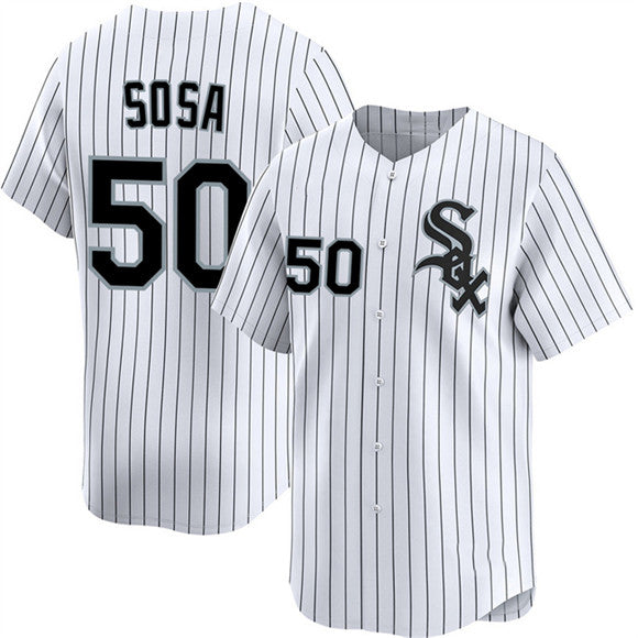 Chicago White Sox #50 Lenyn Sosa White MWATKINS 2025 Home Limited Stitched Jersey