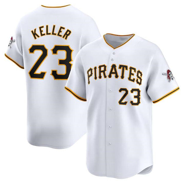 Pittsburgh Pirates #23 Mitch Keller White MWATKINS Home Limited Stitched Jersey