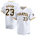 Pittsburgh Pirates #23 Mitch Keller White MWATKINS Home Limited Stitched Jersey