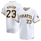 Pittsburgh Pirates #23 Mitch Keller White MWATKINS Home Limited Stitched Jersey