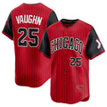 Chicago White Sox #25 Andrew Vaughn Red Black MWATKINS 2025 City Connect Limited Stitched Jersey