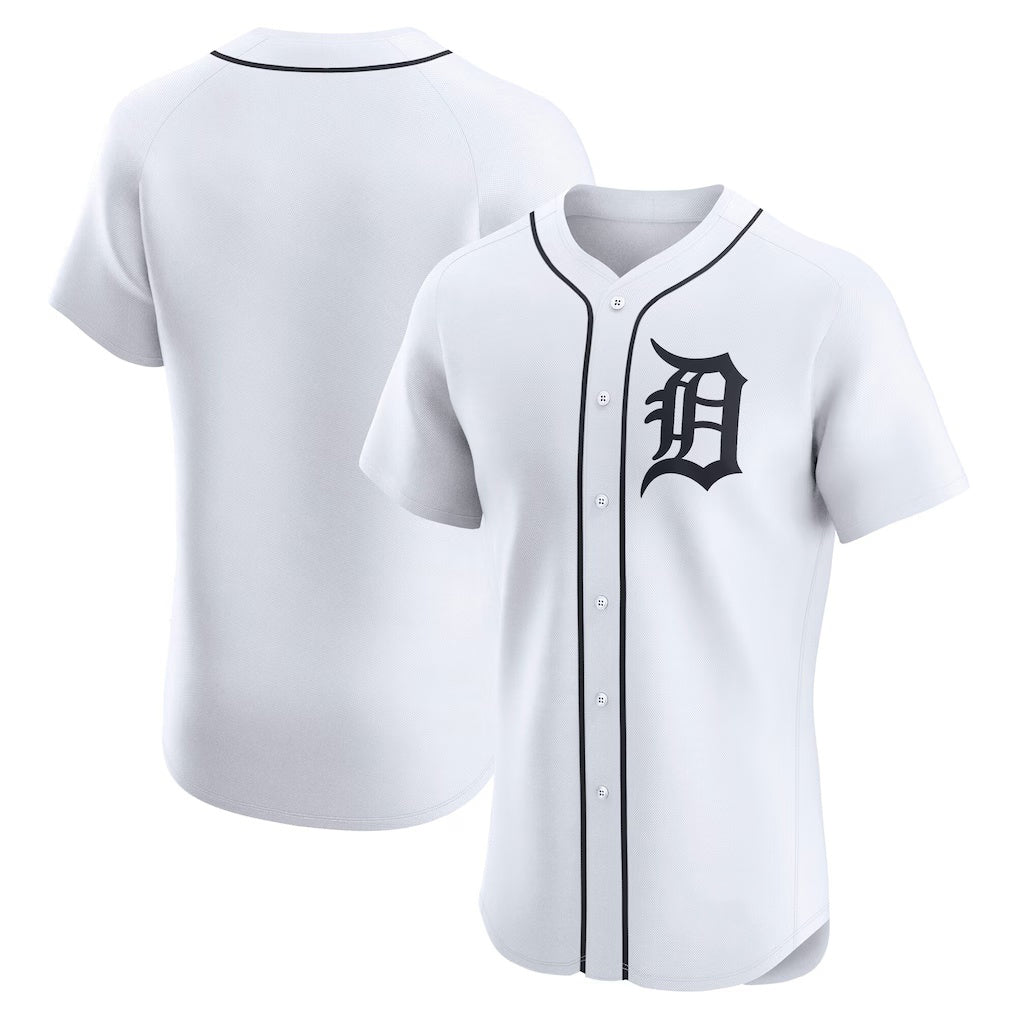 Detroit Tigers White MWATKINS Home Elite Jersey