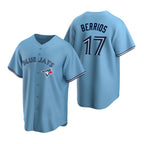 Toronto Blue Jays #17 Jose Berrios Powder Blue MWATKINS Alternate Cool Base Jersey