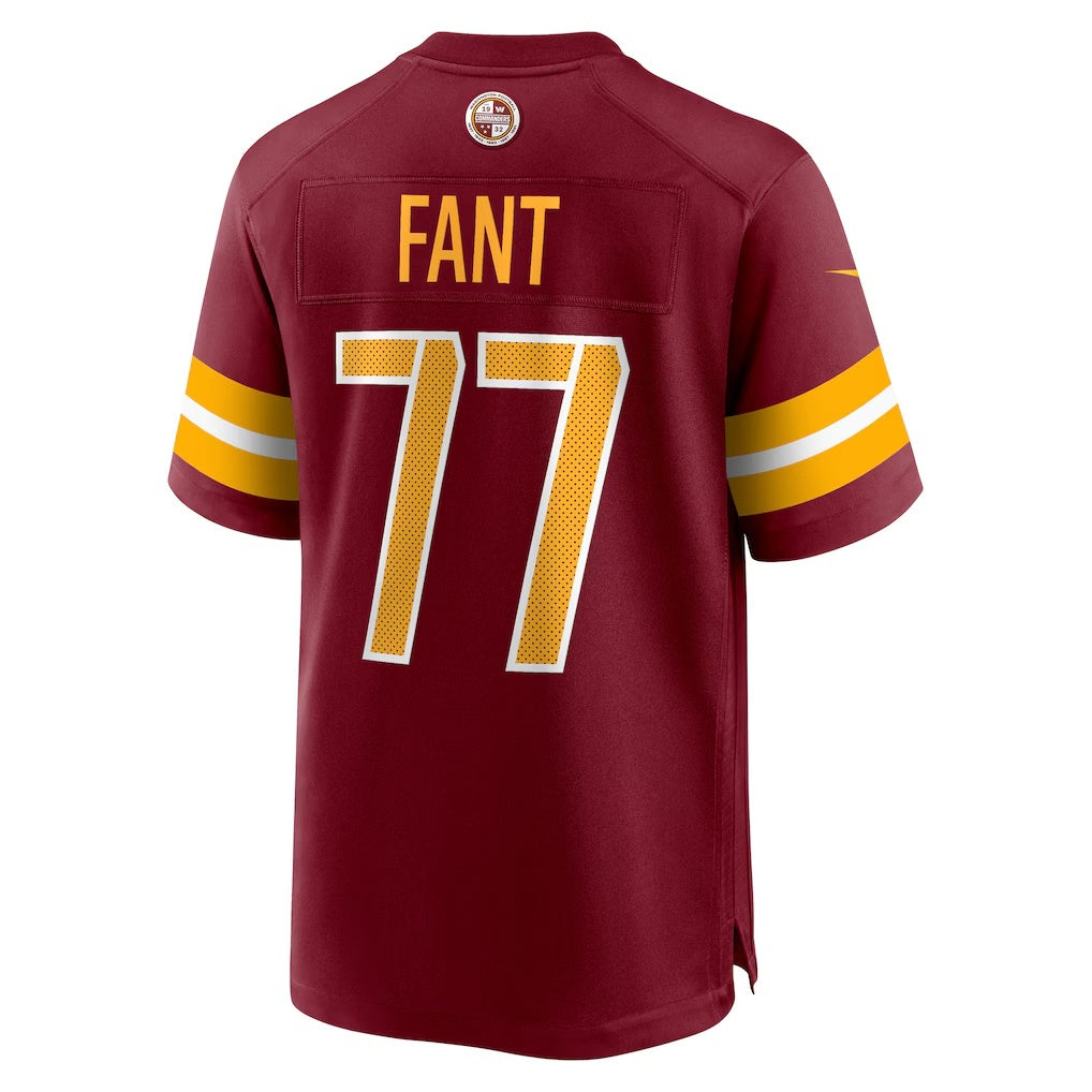 W.Commanders #77 George Fant Burgundy MWATKINS Team Game Jersey