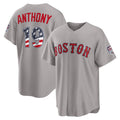 Boston Red Sox #19 Roman Anthony USA 250 Fourth of July Road Stadium Jersey - Gray MWATKINS
