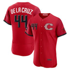 Cincinnati Reds #44 Elly De La Cruz Red MWATKINS 2026 City Connect Authentic Sponsor Patch Jersey