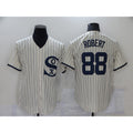 Chicago White Sox #88 Luis Robert 2021 Cream Navy MWATKINS Field of Dreams Name Flex Base Stitched Jersey