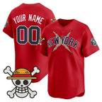 Custom New York Yankees x One Piece Red MWATKINS Vapor Premier Limited Jersey - Stitched