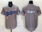 Los Angeles Dodgers Team Big Logo Grey MWATKINS 2025 Tokyo Series Limited Stitched Jersey