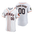 Custom Houston Astros Active Player White MWATKINS 2022 World Series Flex Base Stitched Jersey 2