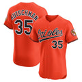 Baltimore Orioles #35 Adley Rutschman Orange MWATKINS Alternate 2 Elite Jersey
