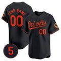 Custom Baltimore Orioles Robinson Patch Vapor Premier Limited Jersey ¨C Black 2 MWATKINS