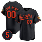 Custom Baltimore Orioles Robinson Patch Vapor Premier Limited Jersey ¨C Black 2 MWATKINS