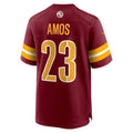 W.Commanders #23 Trey Amos Burgundy MWATKINS Team Game Jersey