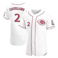 Cincinnati Reds #2 Nick Castellanos White MWATKINS 2021 Home Player Jersey