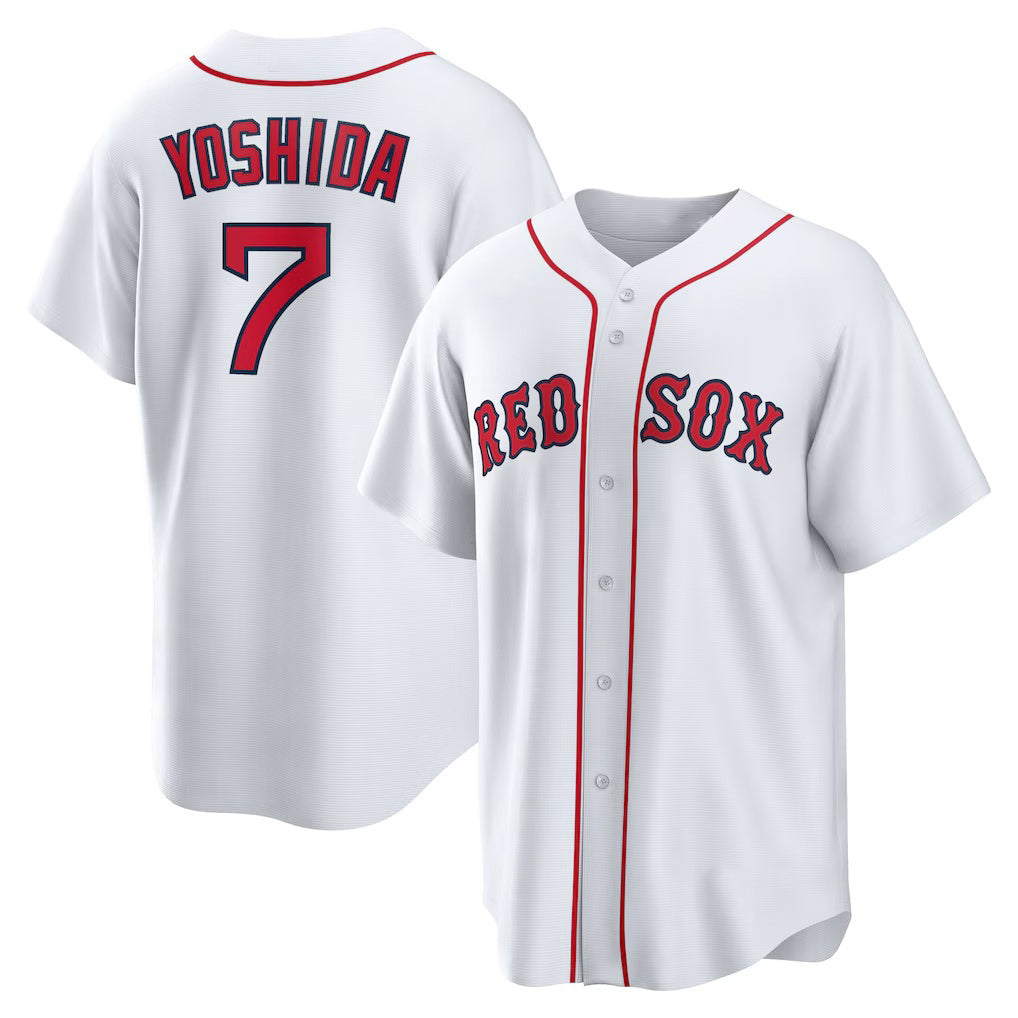 Boston Red Sox #7 Masataka Yoshida White MWATKINS Replica Player Jersey