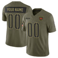 Custom W.Commanders Active Player Olive MWATKINS 2025 Salute to Service Limited Stitched Jersey