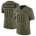 Custom W.Commanders Active Player Olive MWATKINS 2025 Salute to Service Limited Stitched Jersey