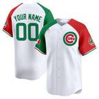 Custom Chicago Cubs Mexico Vapor Premier Limited Jersey V3 ¨C White 2 MWATKINS