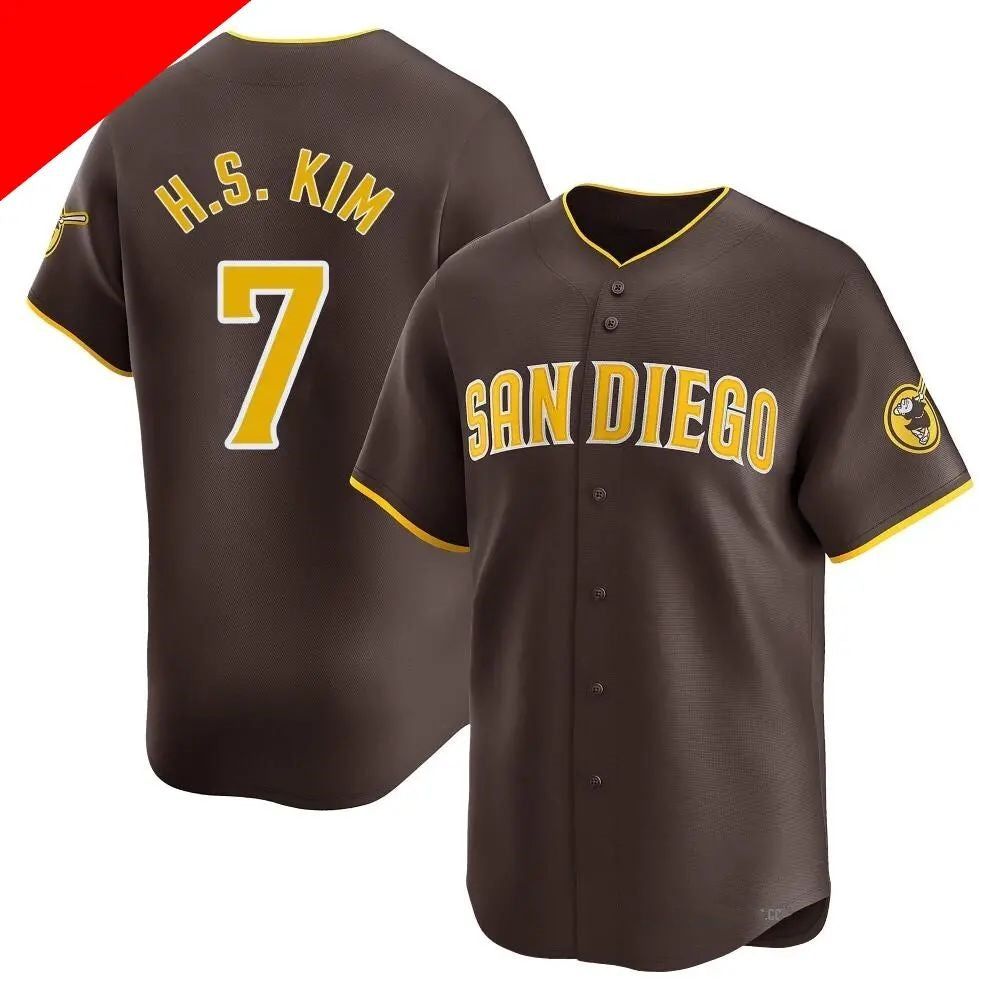 San Diego Padres #7 Ha-Seong Kim Brown MWATKINS Cool Base Stitched Jersey